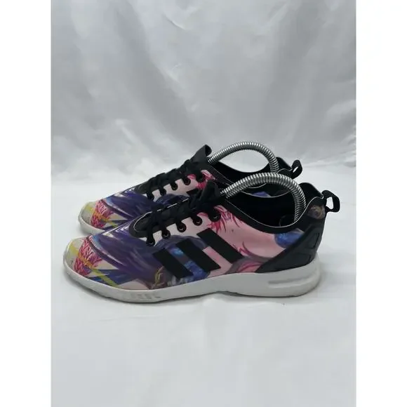 ADIDAS ZX Flux Smooth‎ Floral Multicolor Womens 7 Running Shoes Trainers S82937 - Picture 2 of 11